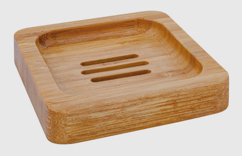 Bamboo soap dish