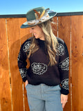 Silver Rose Sweater