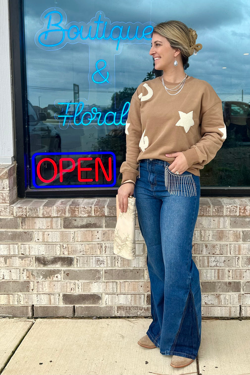 Rhinestone Fringe Pocket Denim – Sweet Southern Soul