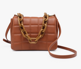 Quilted Crossbody w/ Large Chain Strap