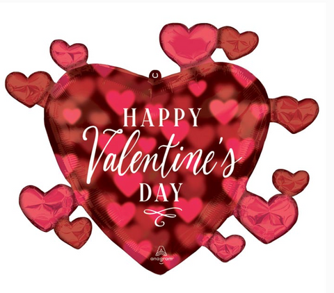 Romantic Hearts Mylar