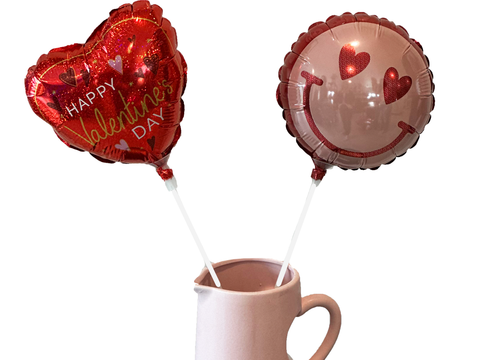 9" Air Filled Valentine's Balloons