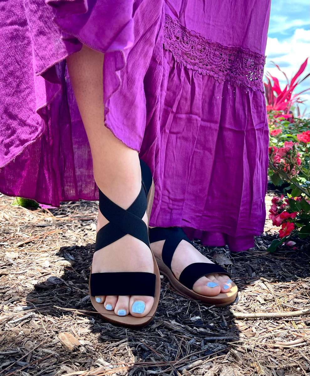 Elastic Strappy Sandal Sweet Southern Soul