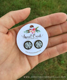 Leather Round Post Earrings