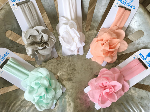 Large Nylon Flower on Band