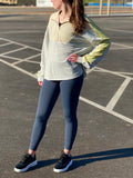 Lime Detail Grey Terry Pullover
