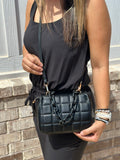 Quilted Crossbody w/ Large Chain Strap