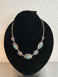 Silver Concho Necklace Set