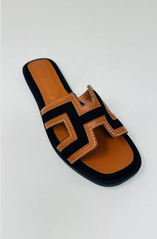 Mixed H-Strap Slide