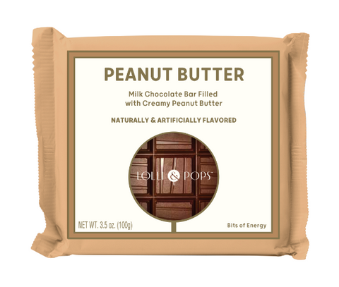 3.5 oz Peanut Butter Chocolate Bar (Valentine's Pre-Order)