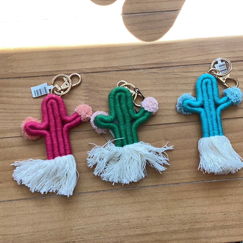 Cactus Tassel Keychains