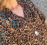 Leopard Speckled Layered Pendant Necklace